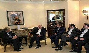 اولین دیدار ظریف با دبیرکل جدید سازمان ملل متحد