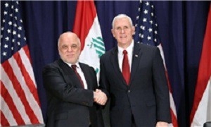 پنس: اجازه نمی‌دهیم ایران ثبات عراق را بر هم بزند