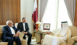  ظریف و امیر قطر دیدار و گفت‌وگو کردند