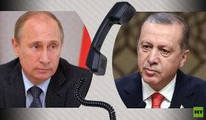 گفتگوی تلفنی پوتین و اردوغان درباره بحران سوریه