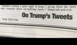  سرمقاله سه کلمه‌ای نیویورک‌پست درباره توئیت‌های ترامپ