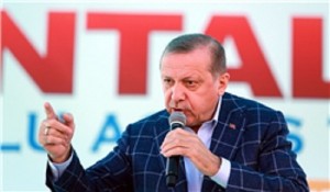  اردوغان ضمن هشدار به جدایی‌طلبان گفت : اجازه تشکیل دولت کُردی را نمی‌دهیم  