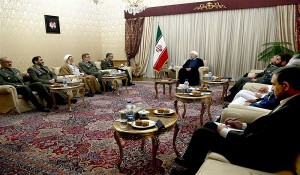  روحانی در دیدار فرماندهان عالی رتبه ارتش : اقتدار عملیاتی نیروهای مسلح در گرو روزآمدی تجهیزات است