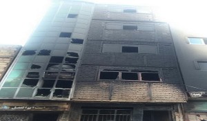  آتش‌سوزی یک ساختمان چهار طبقه در تبریز