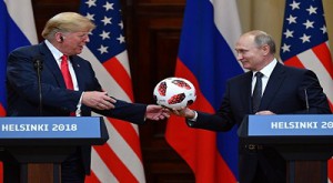  کنفرانس مطبوعاتی روسای جمهوری آمریکا و روسیه :  پوتین به ترامپ توپ داد