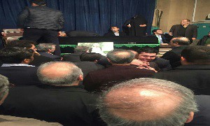 اولین تصویر از پیکر آیت‌الله هاشمی رفسنجانی در حسینیه جماران 