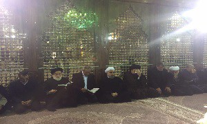 ادای احترام روحانی به رئیس فقید مجمع تشخیص مصلحت نظام صبح امروز در مرقد امام (ره)