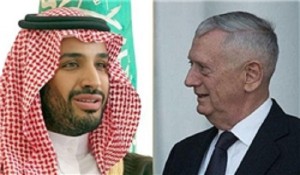 در دیدار با وزیر دفاع آمریکا محمد بن سلمان: عربستان با چالش ایران رو به رو است