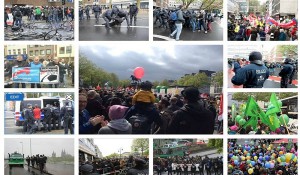  برگزاری اعتراضات گسترده ضد حزب افراطی آلمان در شهر کلن 