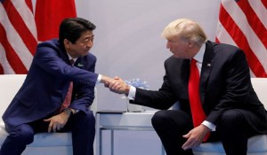  دیدار ترامپ و شینزو آبه در حاشیه نشست سران گروه ۲۰