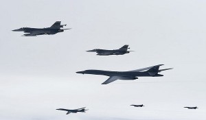  تمرین بمباران بر فراز شبه جزیره کره توسط آمریکا و کره‌جنوبی