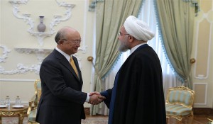  روحانی در دیدار مدیرکل آژانس بین‌المللی انرژی اتمی : تا زمانی به برجام پایبندیم که از منافع آن بهره‌مند شویم