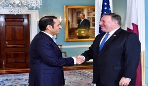 پمپئو: ادامه اختلافات در حوزه خلیج فارس و بحران قطر به نفع تهران است