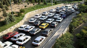 ترافیک سنگین در محور کرج چالوس