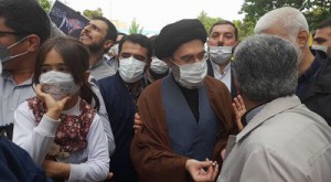 حجت‌الاسلام مجتبی خامنه‌ای در راهپیمایی روز قدس
